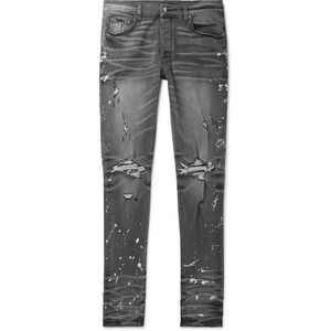 Amiri bleach splatter Thrasher Minus Faded grey Jeans size 29